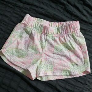 RBX Pink and Green Patterned Women's Athletic Shorts